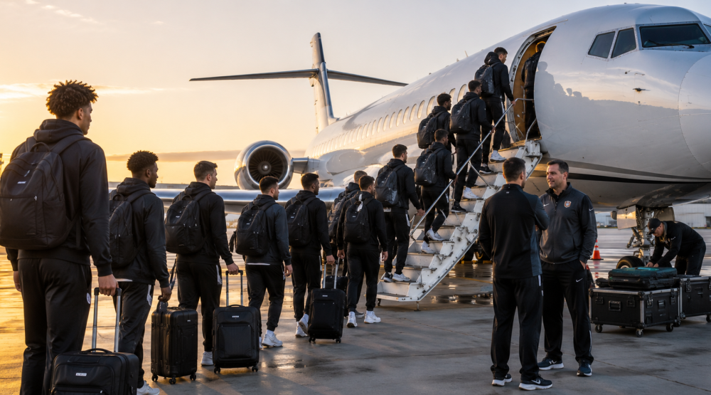 Air charter for sports teams